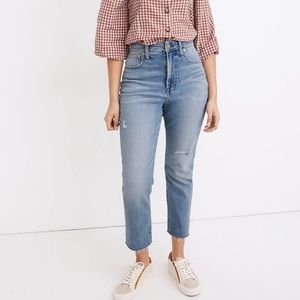 Madewell The Curvy Perfect Vintage Jeans Distressed Size 28